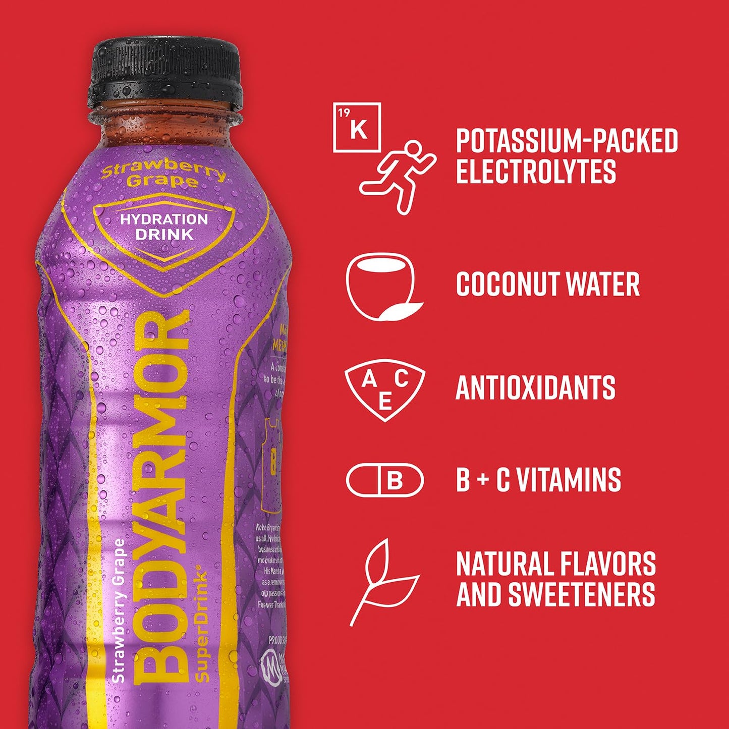 BODYARMOR Mamba Forever Strawberry Grape Drink 8pk