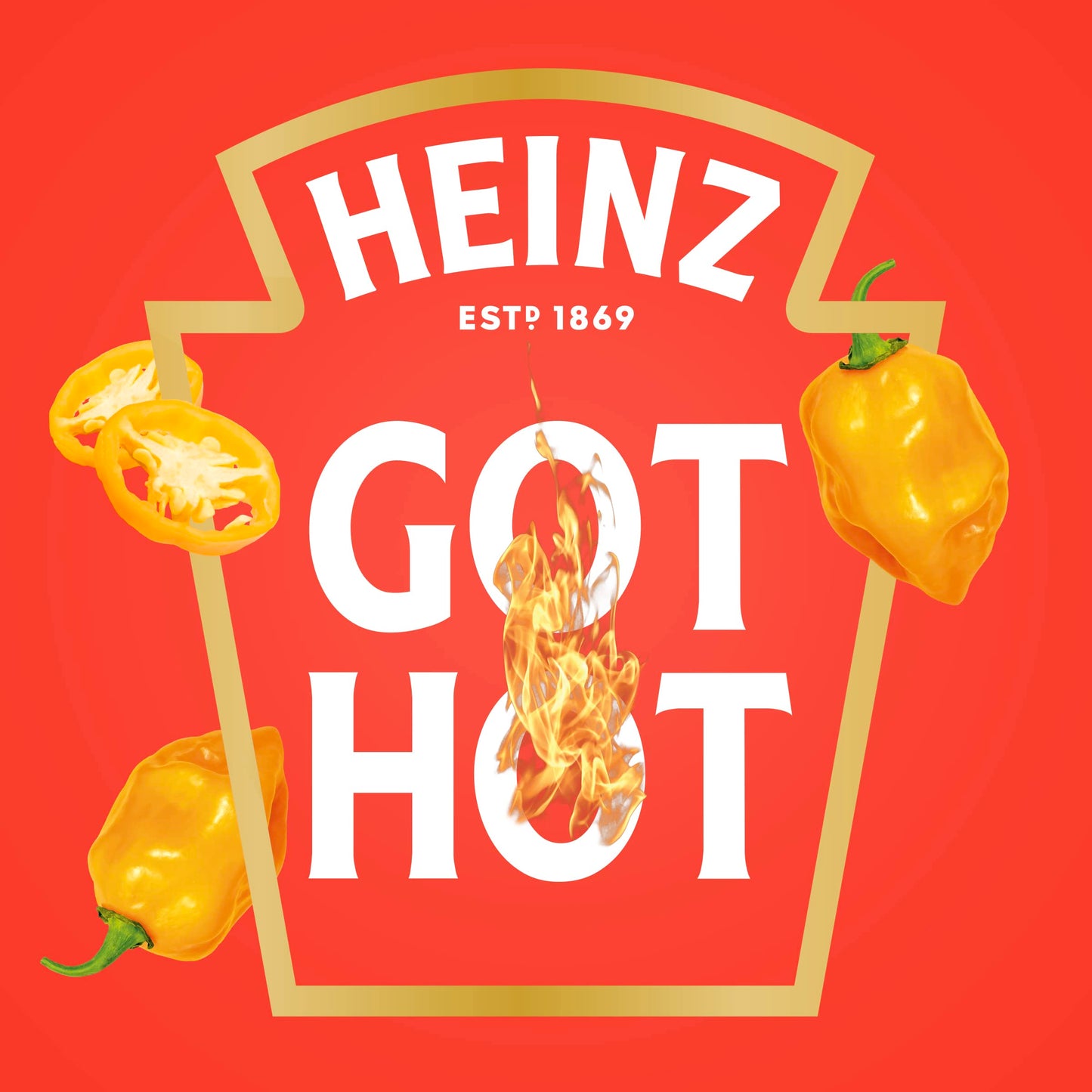 Heinz Habanero Tomato Ketchup Squeeze Bottle 14 oz