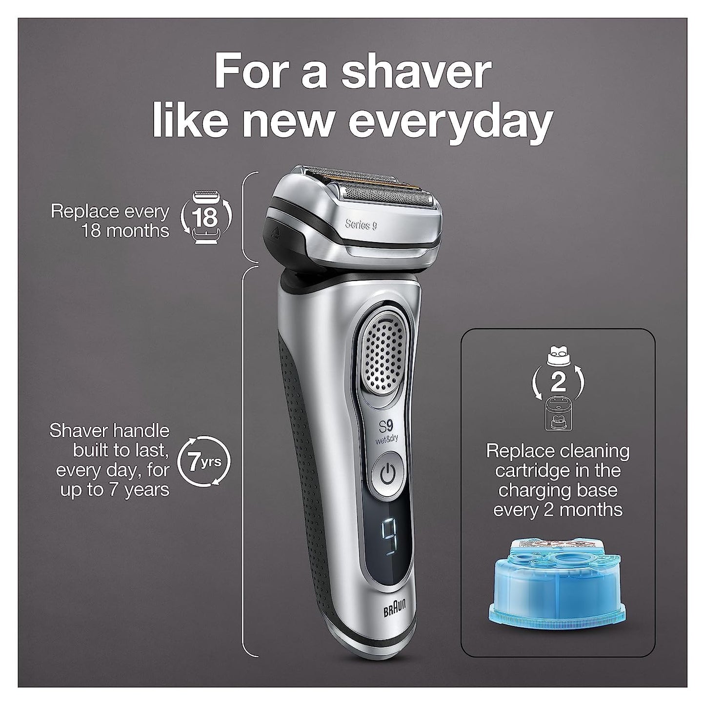 Braun Series 9 Electric Razor with Trimmer