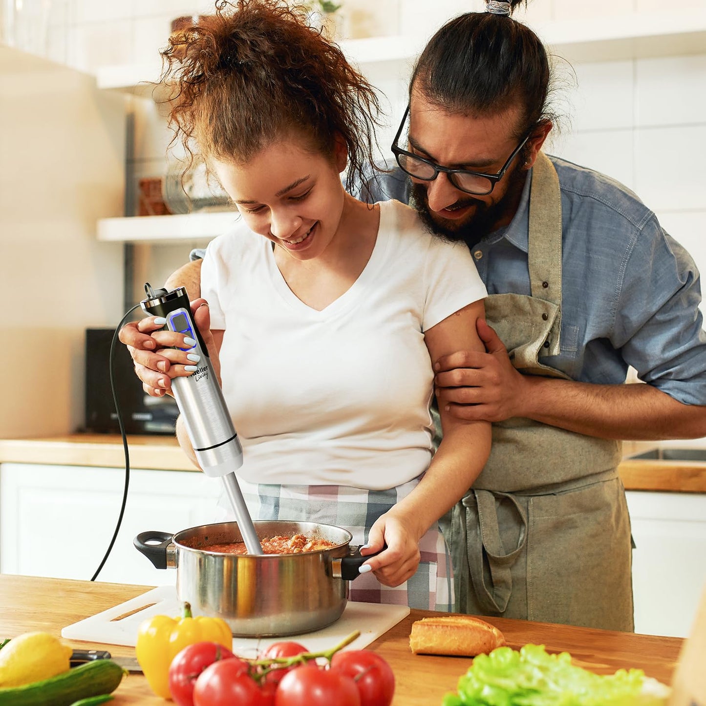 Mueller 8-Speed Handheld Immersion Blender for Kitchen