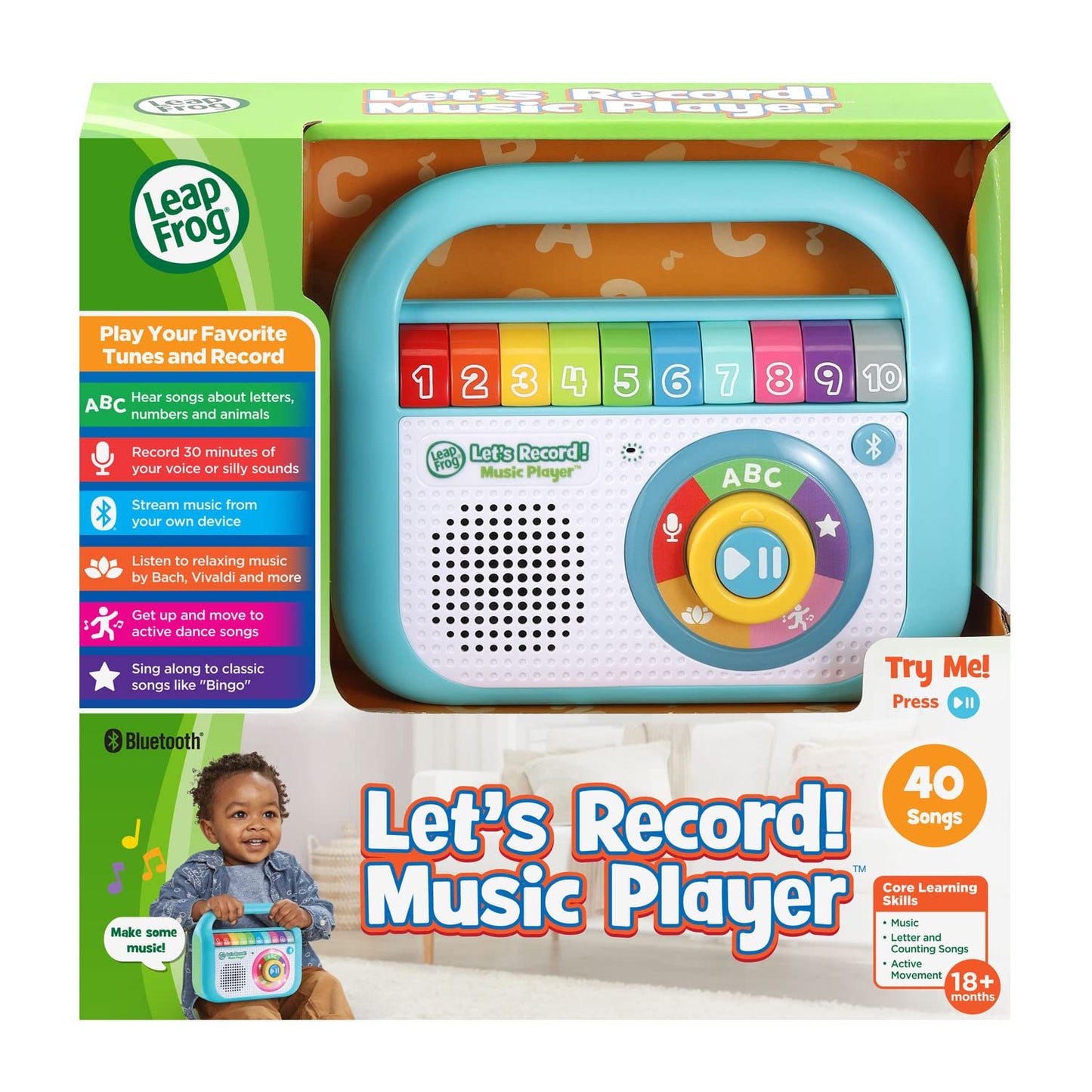 LeapFrog Music Player for Kids, Teal