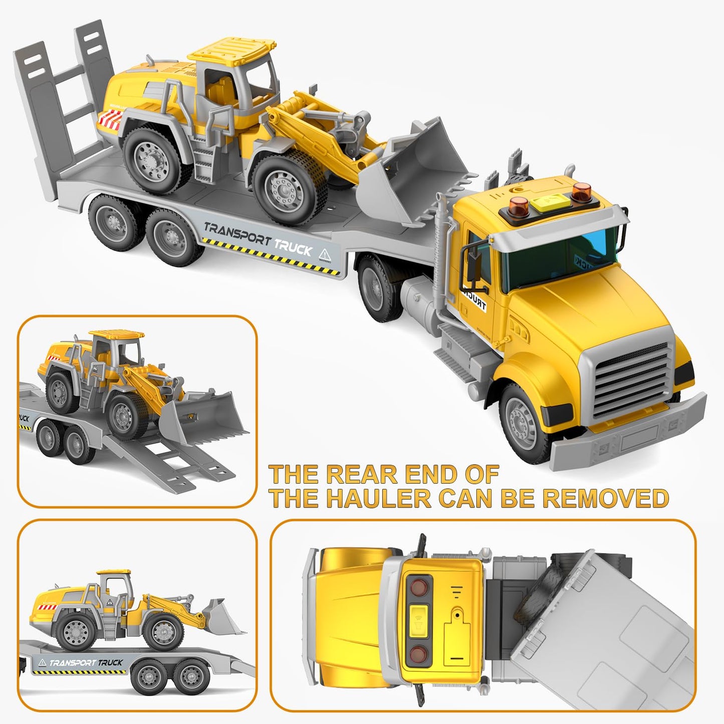 DOWELLIN Truck Carrier Toy Set for Kids