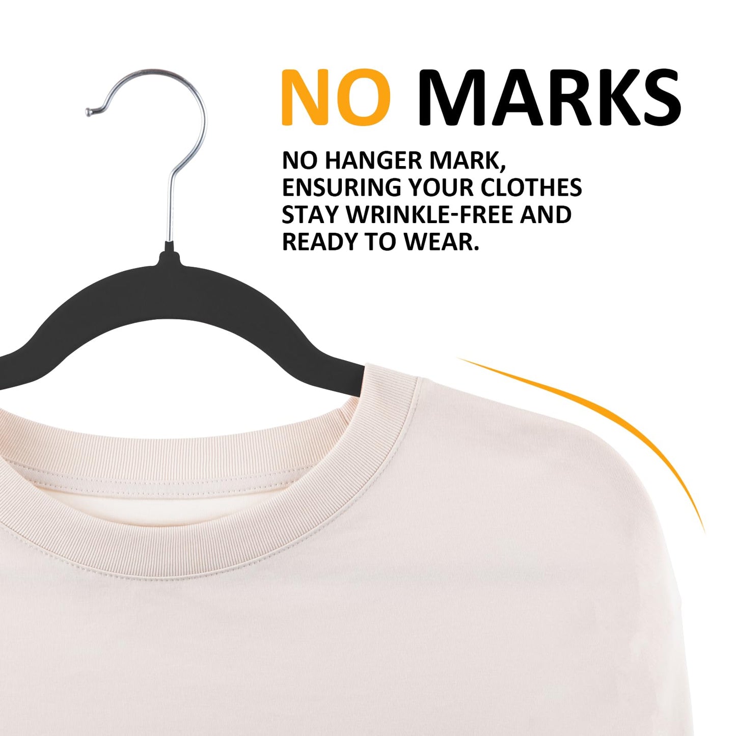 50 Pack Velvet Non-Slip Hangers