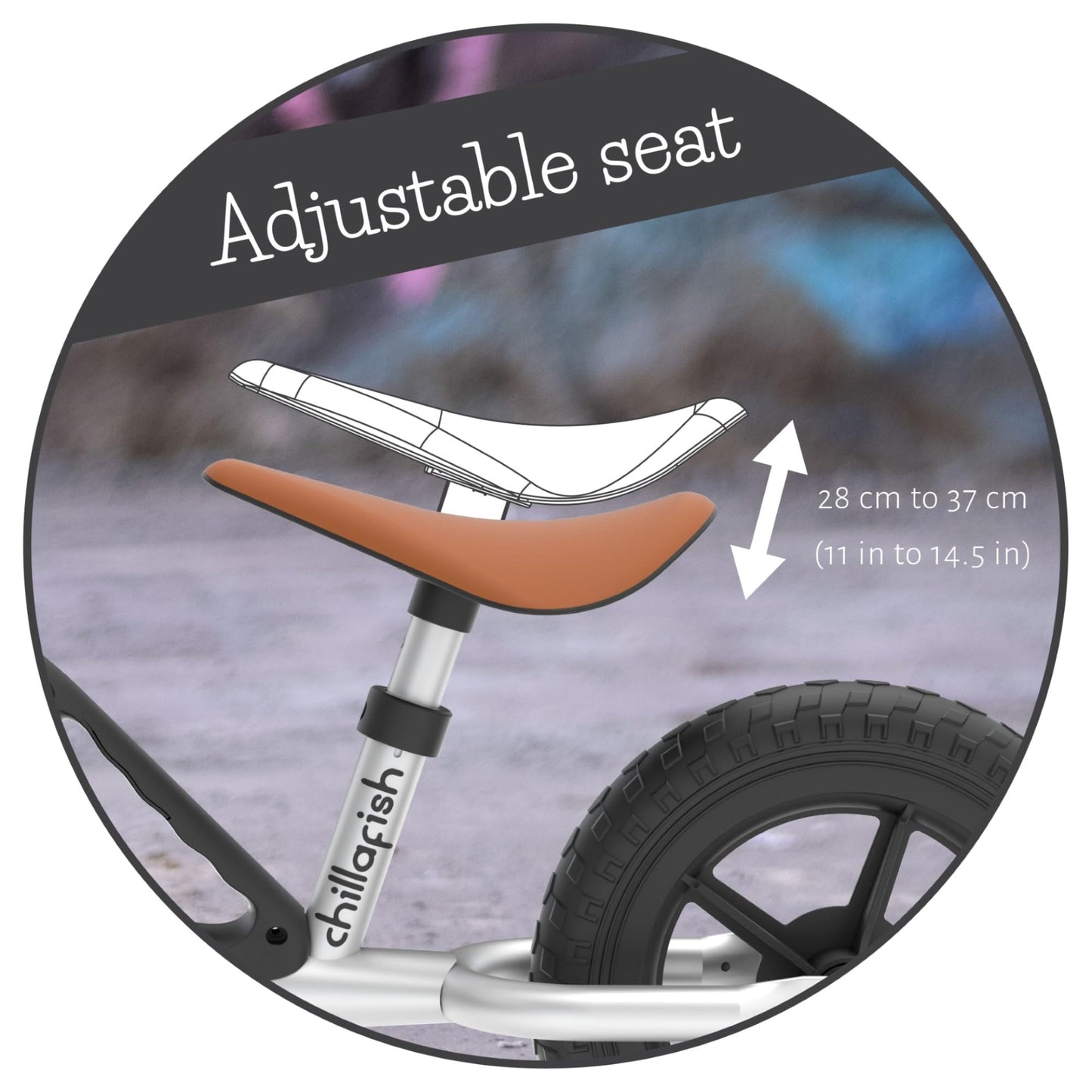 Chillafish Toddler Balance Bike with Adjustable Seat