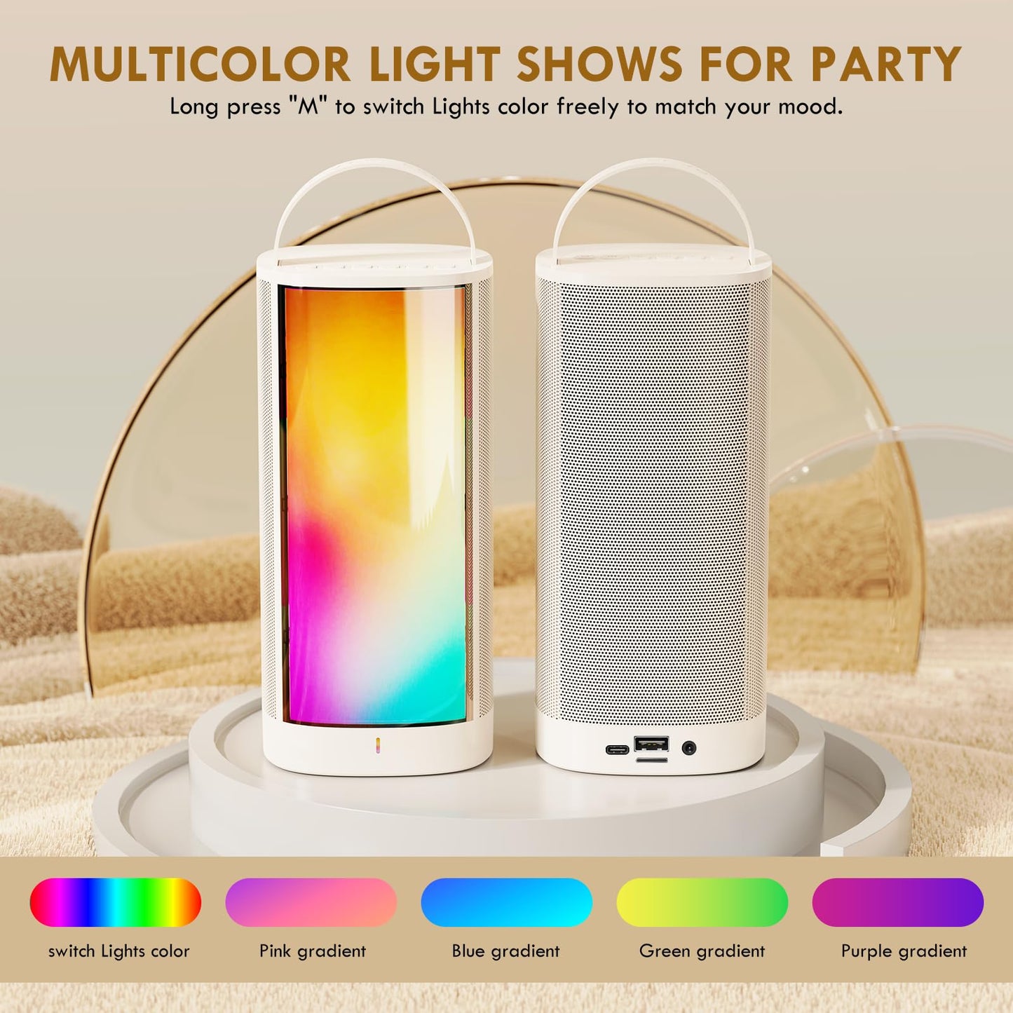 HWWR Karaoke Machine with Wireless Microphones