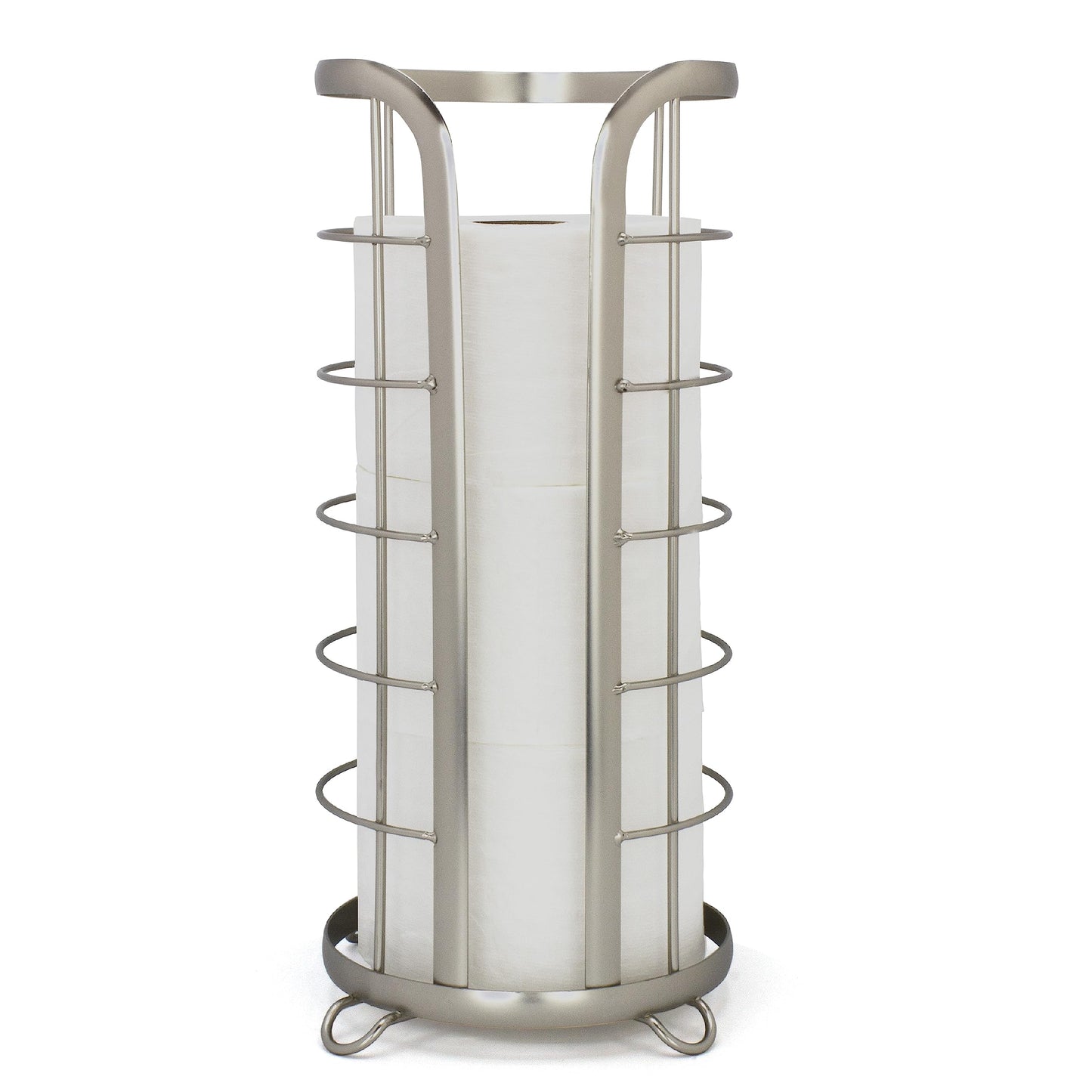 Brookstone Freestanding Toilet Paper Holder, Modern Design