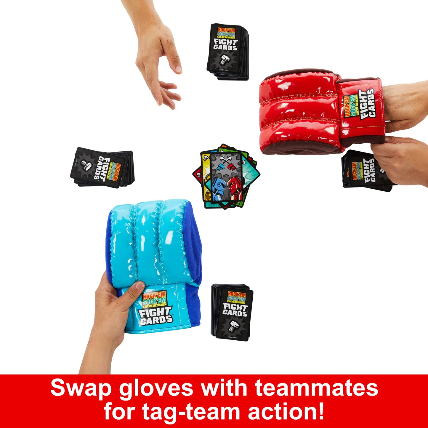 Mattel Games Rock 'Em Sock 'Em Robots Card Game