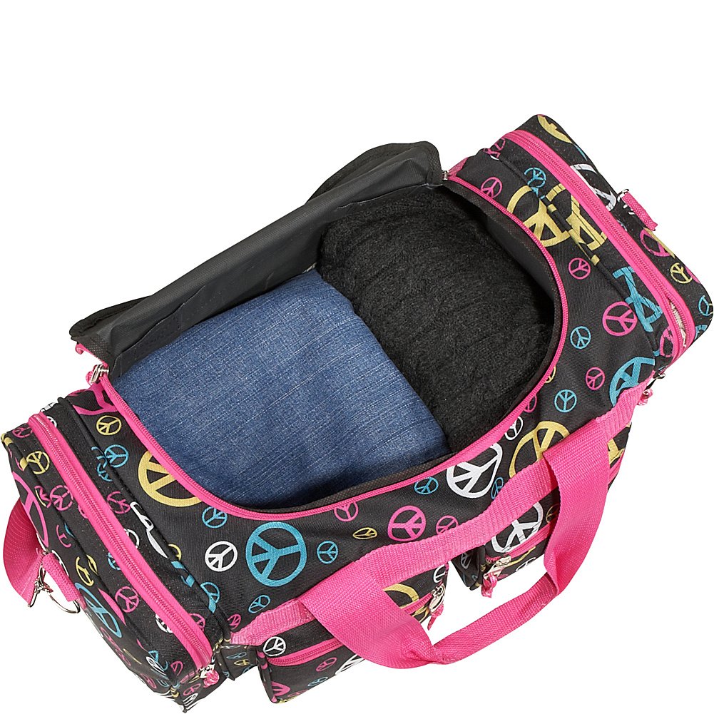 Rockland Black Duffel Bag - 18.5" x 10.5" x 8.5"