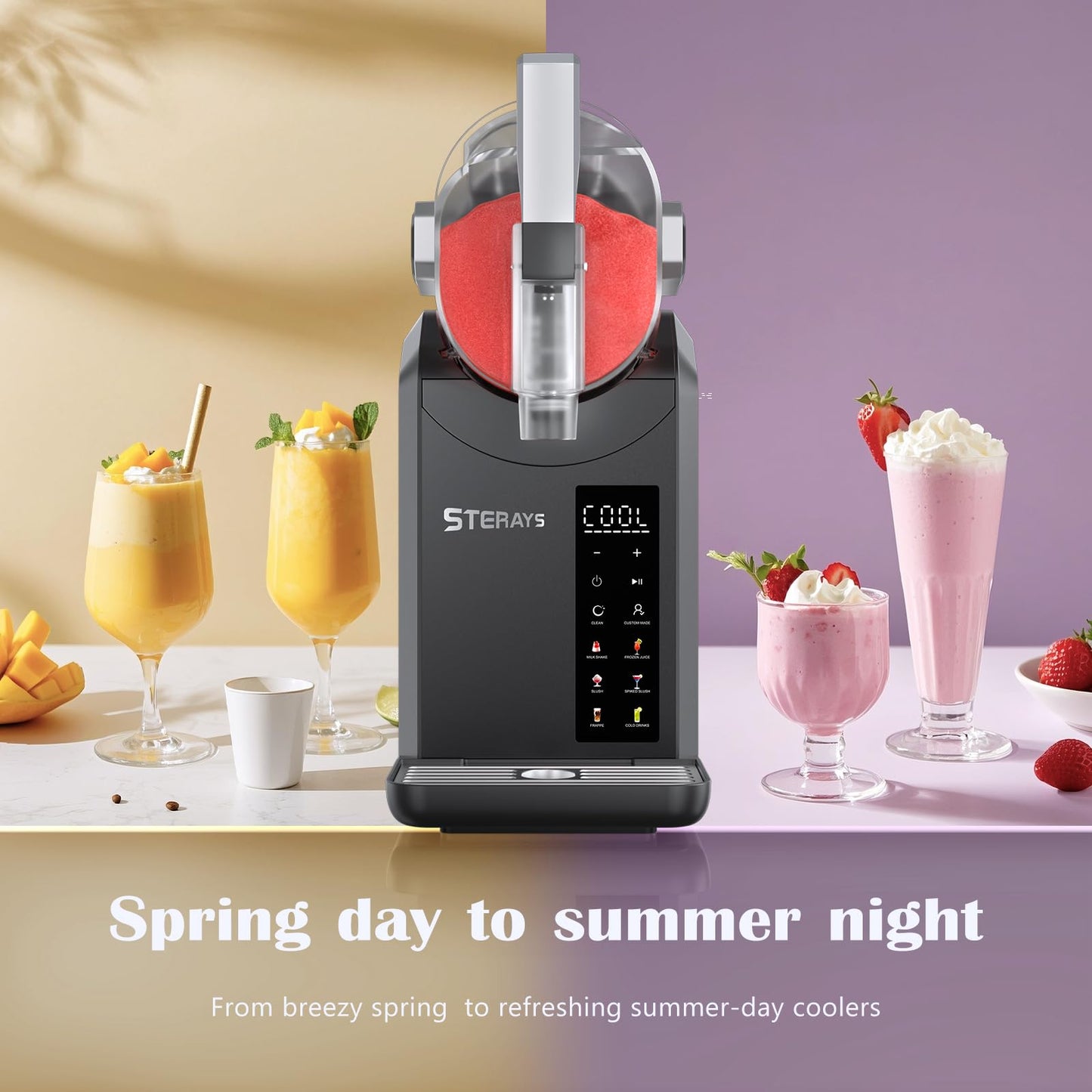 Slushie Machine with 6 Preset Programs