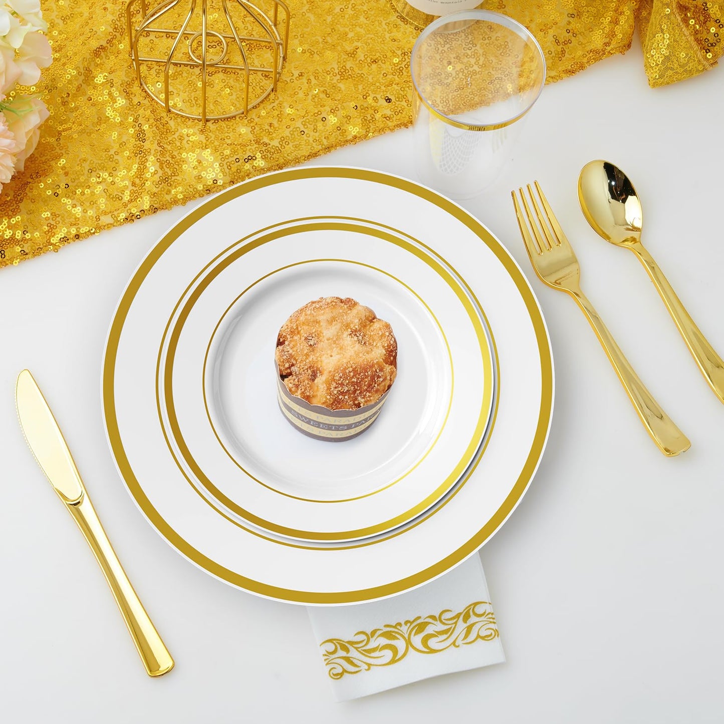 700 Count JOLLY CHEF Disposable Dinnerware Set