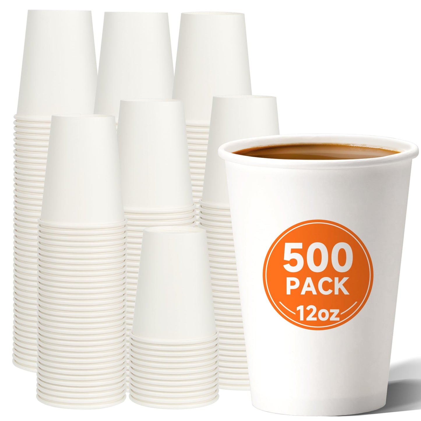 500 Count Disposable Paper Coffee Cups