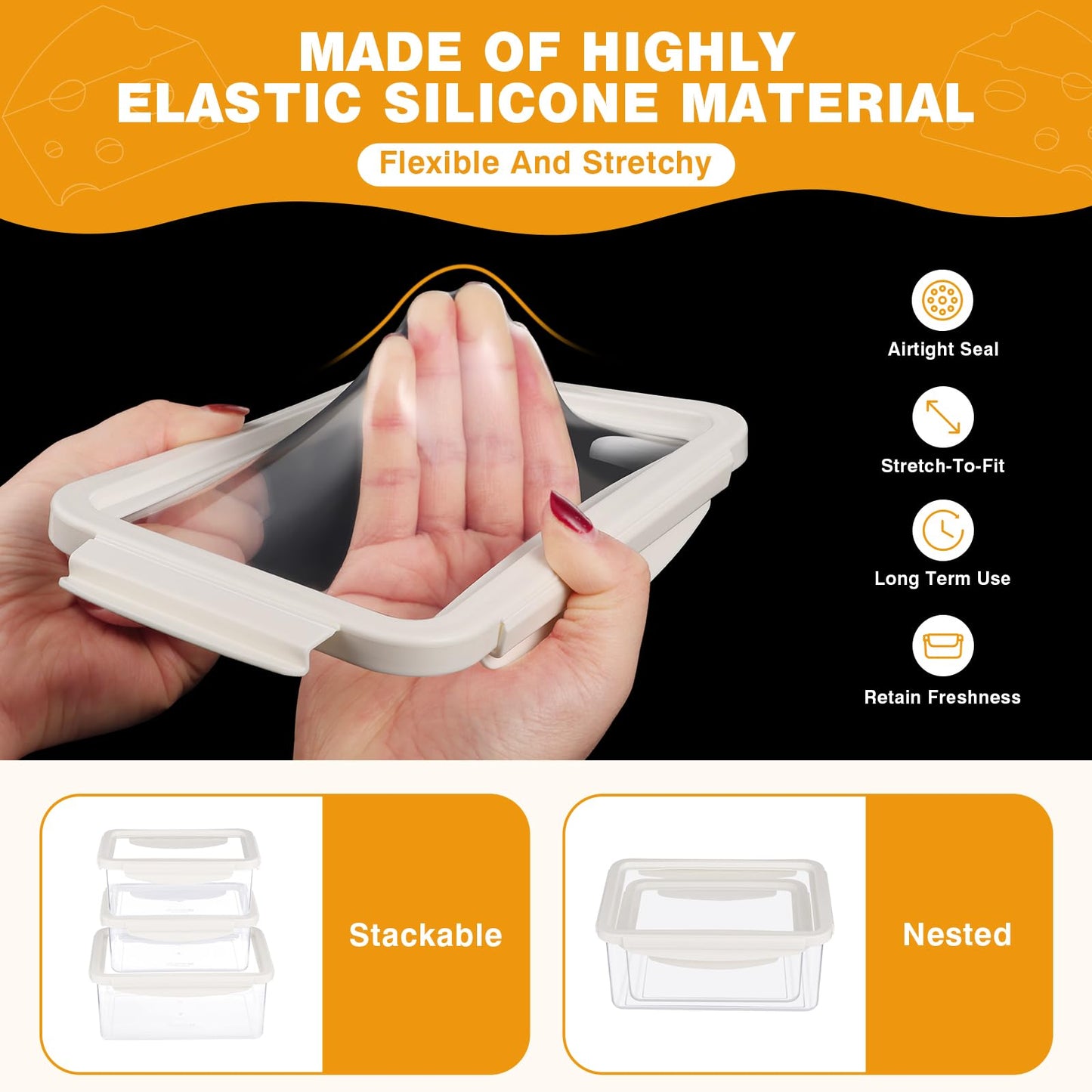 6 PCS Airtight Food Storage Containers by Yomarket