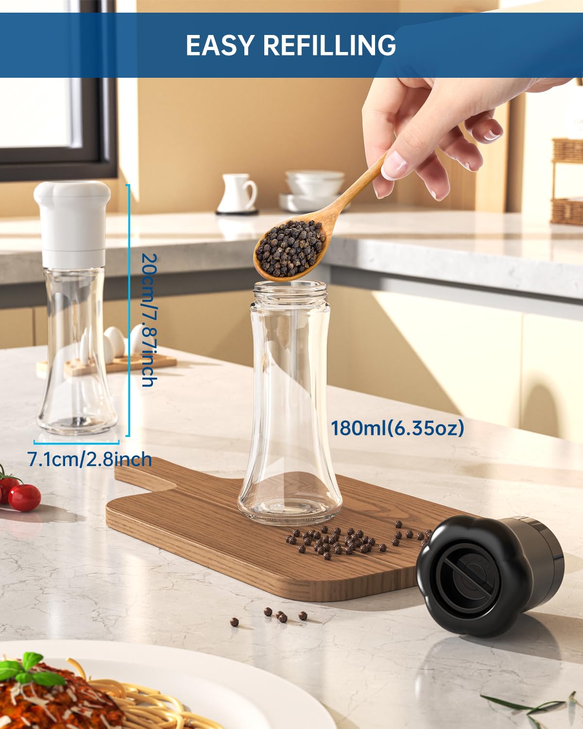 CIRCLE JOY Salt and Pepper Grinder Set