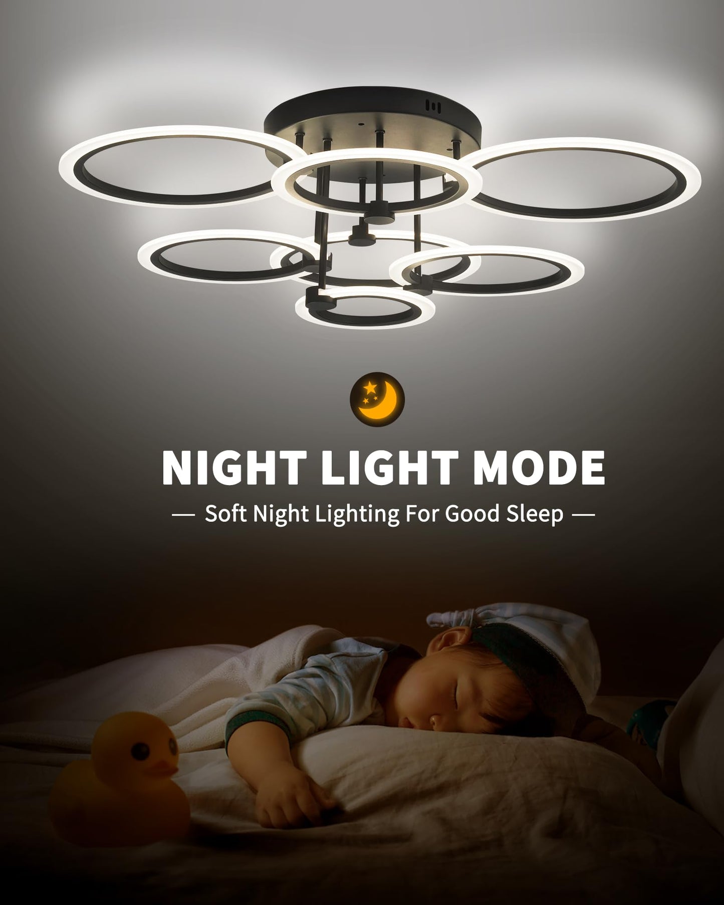 Dimmable LED Flush Mount Ceiling Light by SEABLE