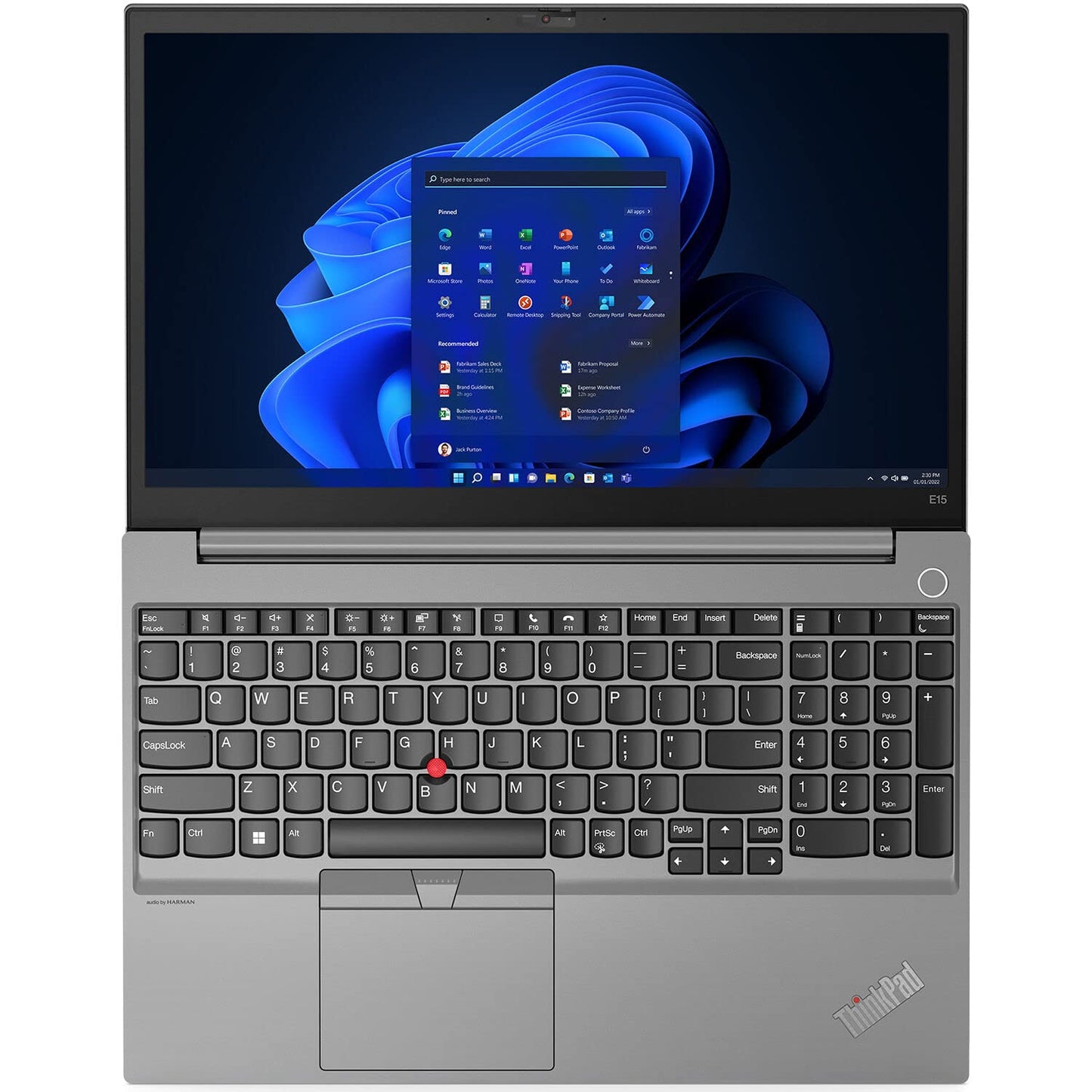 Lenovo ThinkPad E15 Gen 4 15.6" FHD IPS Business Laptop (Intel i7-1255U, 16GB RAM, 512GB SSD, WiFi 6E, Bluetooth 5.3, Thunderbolt 4, Webcam, RJ-45, Win 11 Pro) w/DKZ Hub USB Port Expander