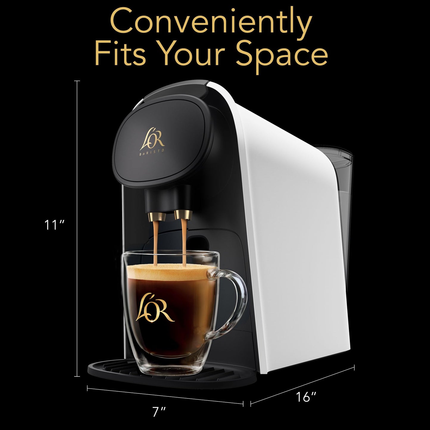 L'OR Barista Coffee and Espresso Machine Combo