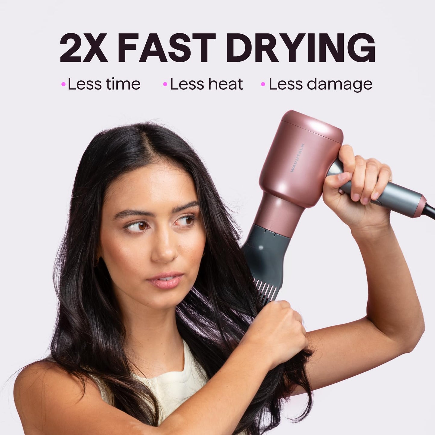 Ionic Hair Dryer with Diffuser for Curly Hair