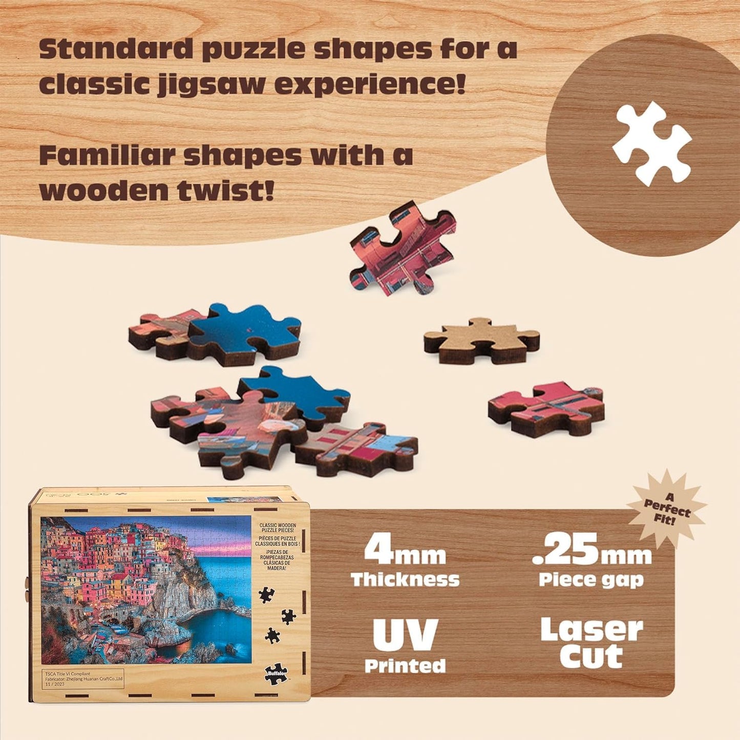 500-Piece Buffalo Games Cinque Terre Puzzle