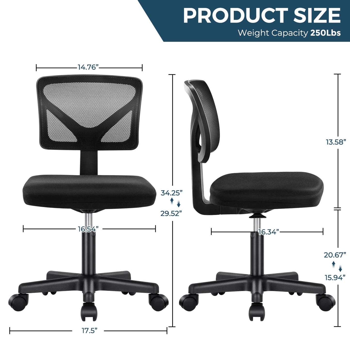 Ergonomic Mesh Task Chair with Lumbar Support