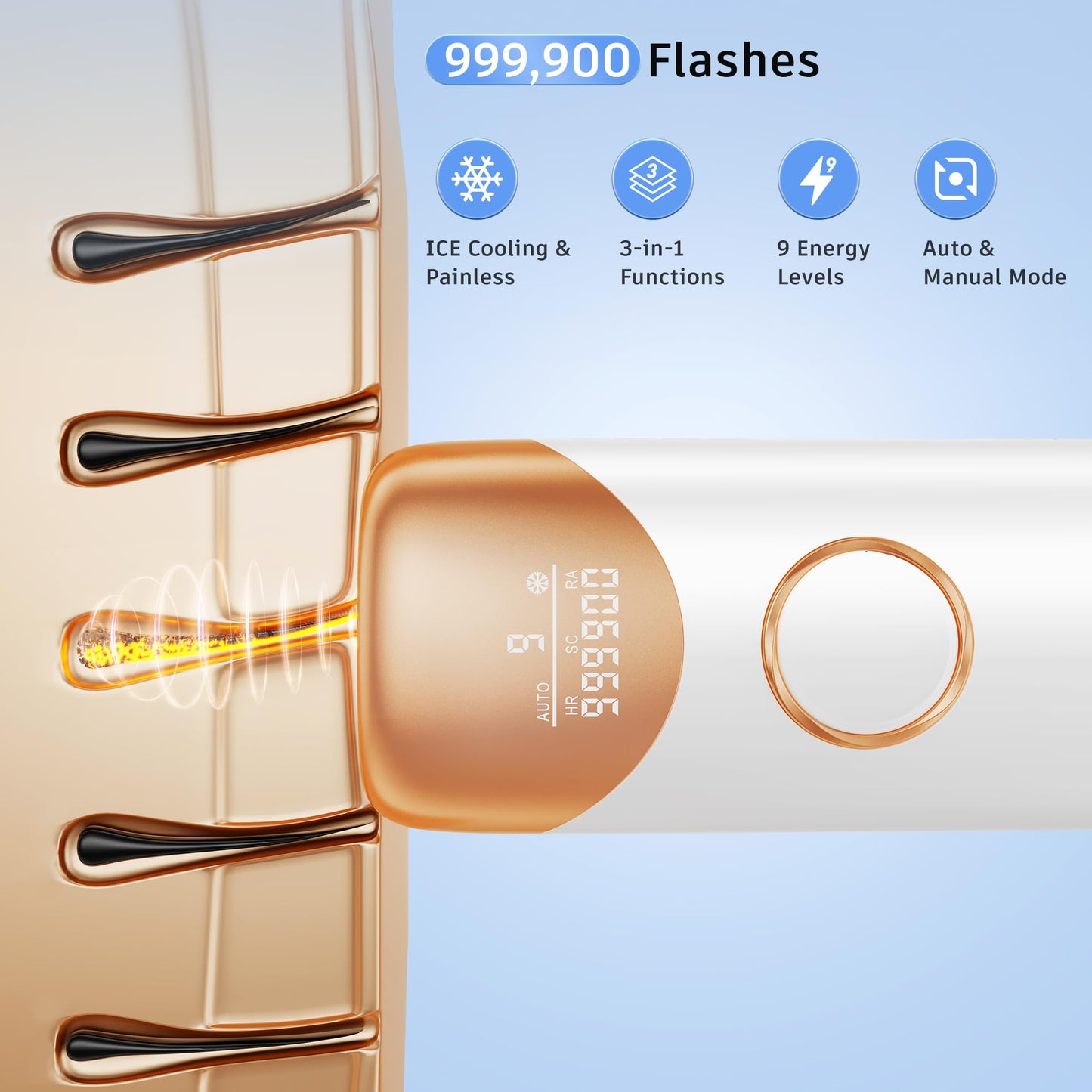 IPL Hair Removal Device for Home Use