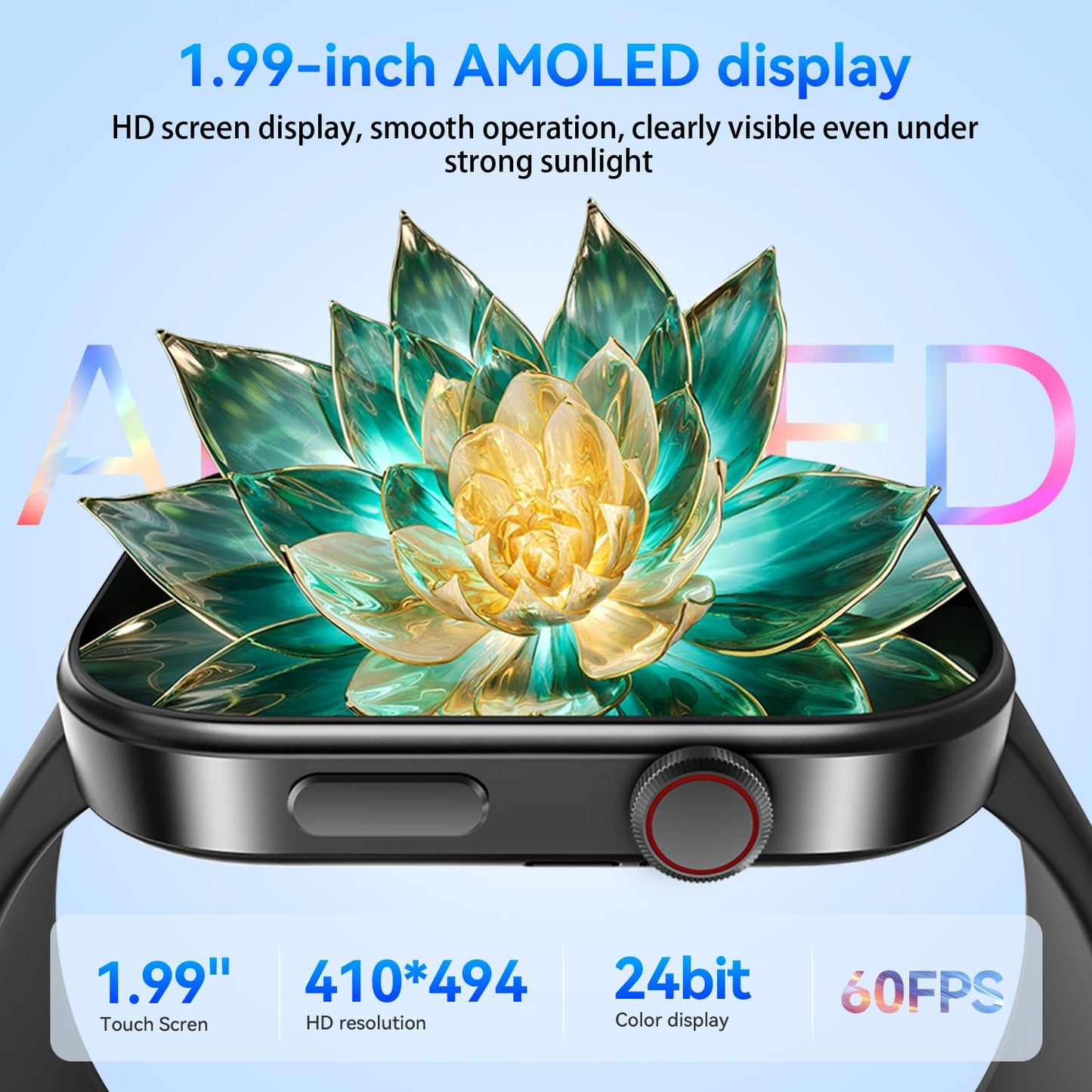 Smart Watch with Health Monitor & Sports Modes