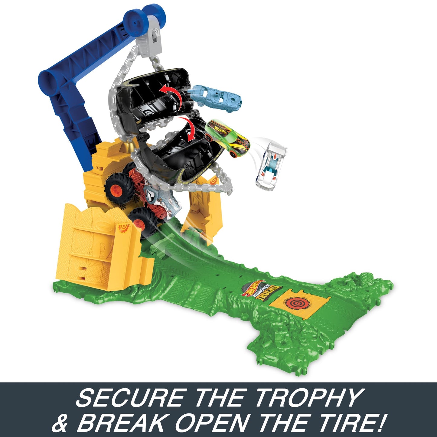 Hot Wheels Monster Trucks Rhinomite Challenge Playset
