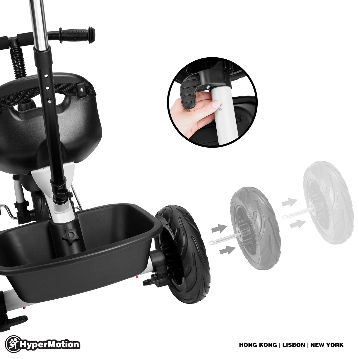 Hypermotion Toddler Tricycle with Adjustable Handle