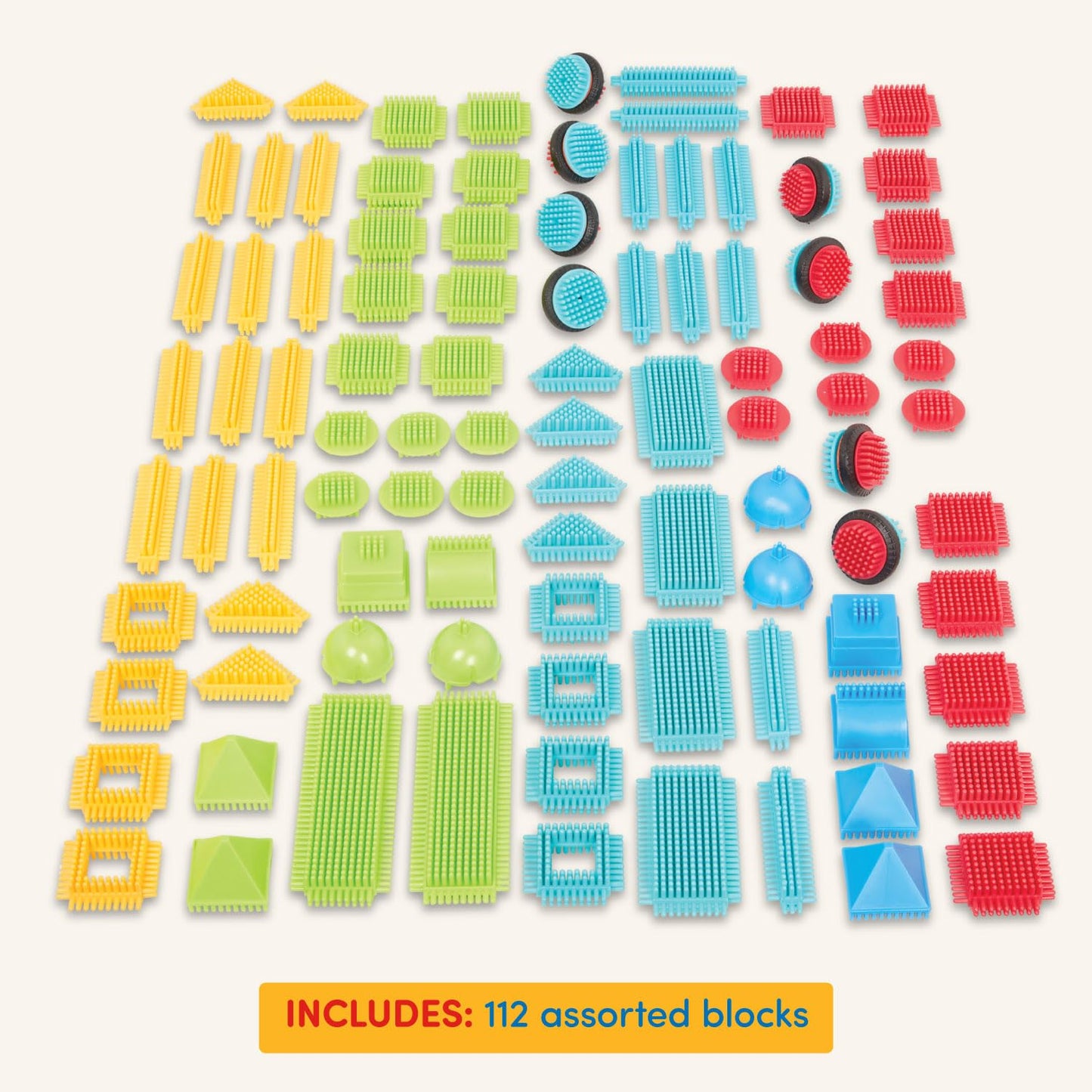 Bristle Blocks 112 pc Building Set for Toddlers