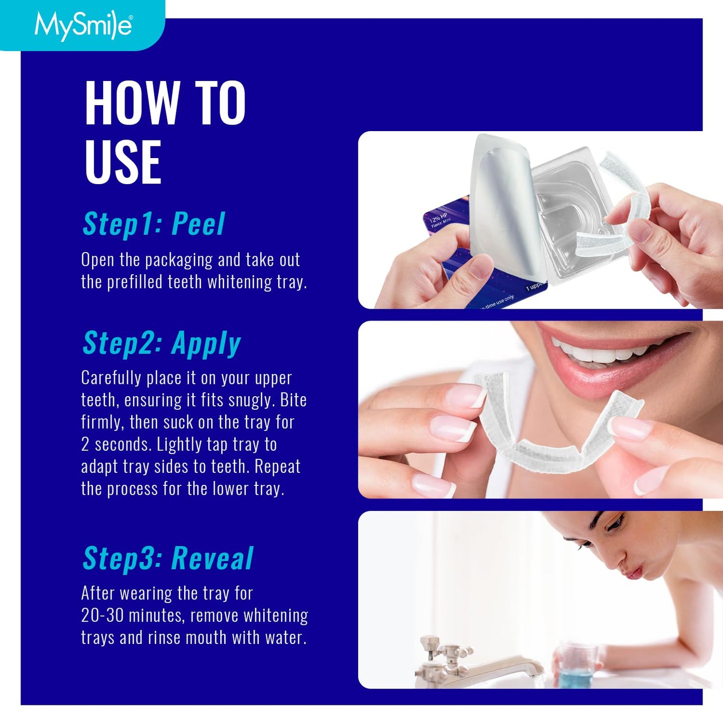 MySmile Teeth Whitening Trays Kit for Sensitive Teeth
