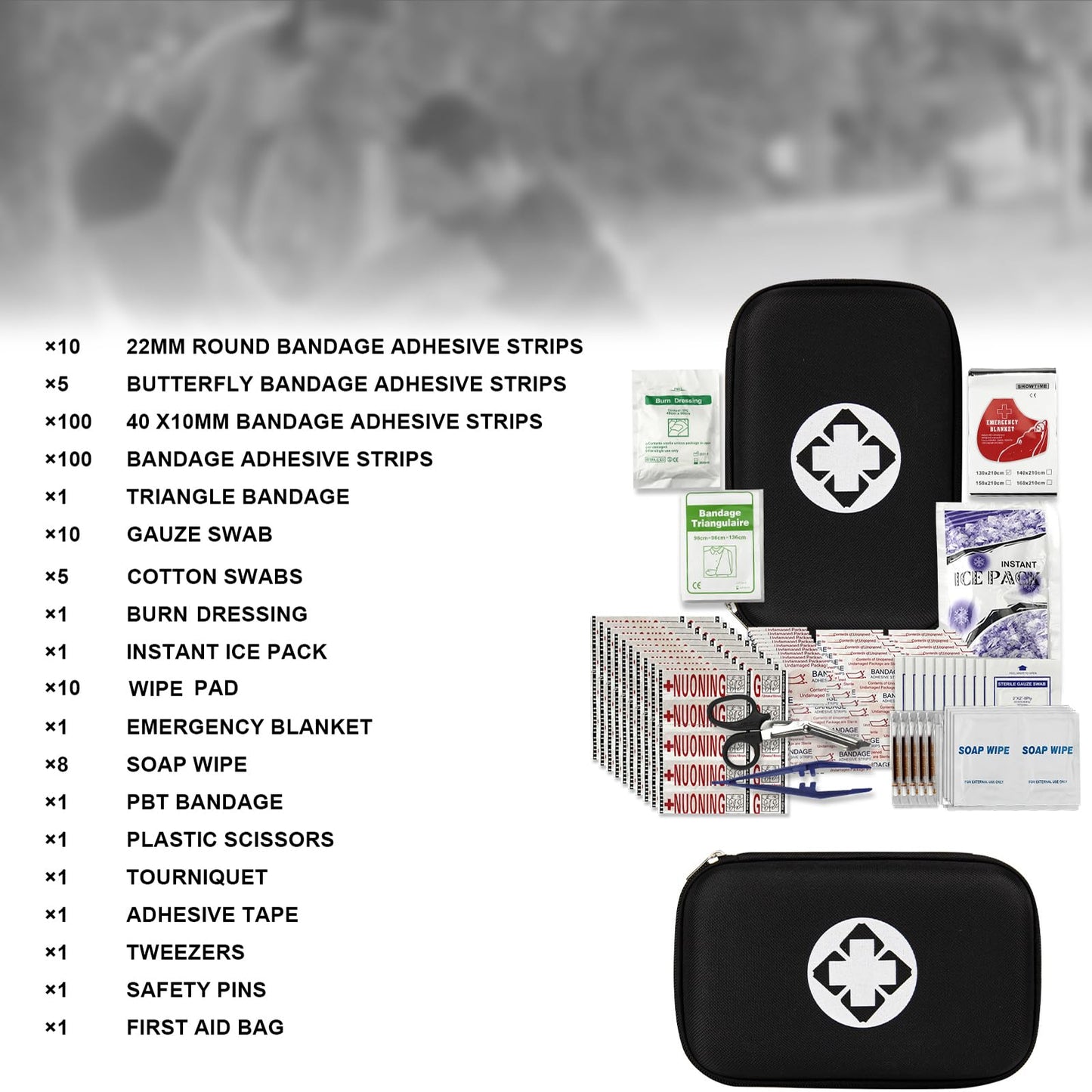 276Pcs First Aid Kit for Home and Travel
