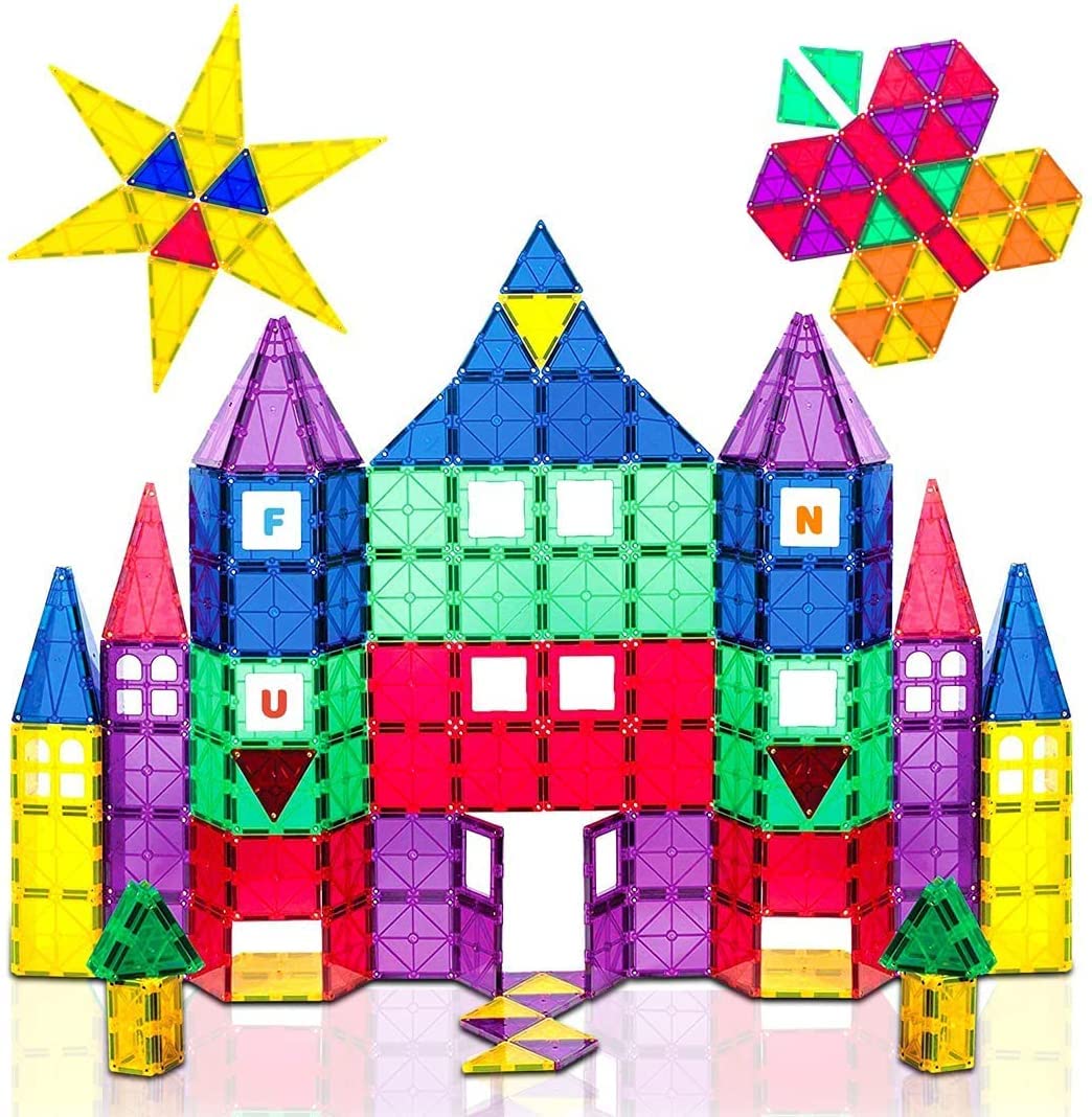 Playmags 100-Piece Magnetic Building Blocks Set