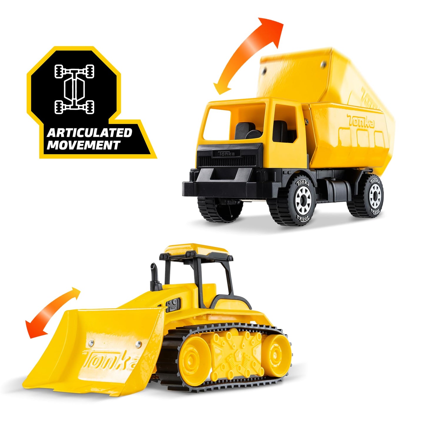 Tonka Giga Series Dump Truck & Bulldozer Set