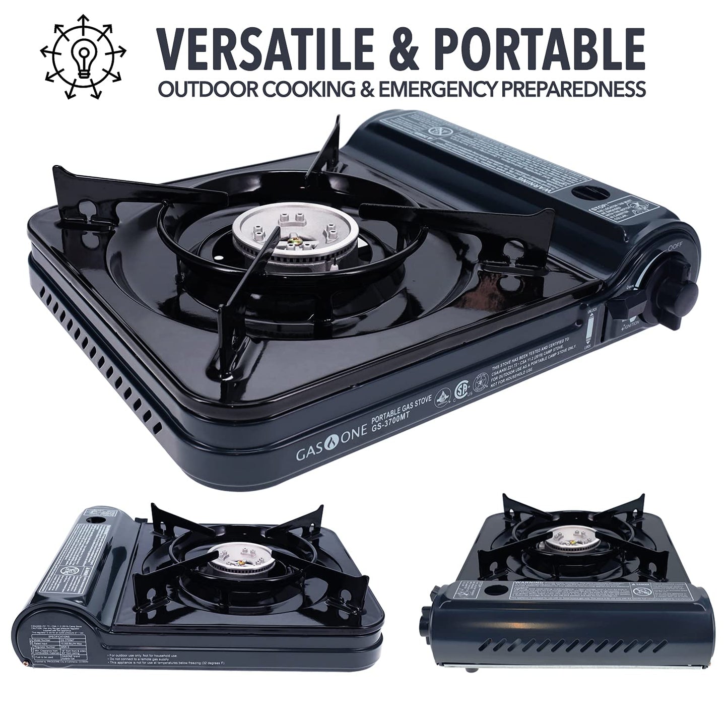 10,000 BTU Portable Butane Gas Stove by Gas One