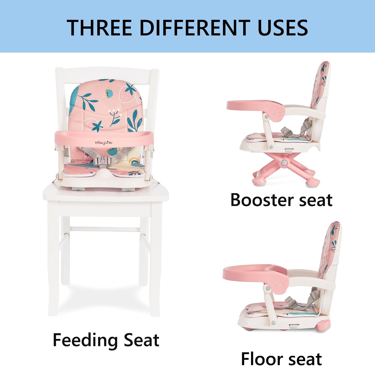 Dream On Me 3-in-1 Booster Seat with Tray