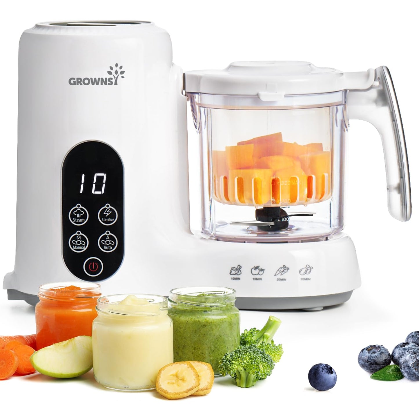 Baby Food Maker with Steam Basket by GROWNSY