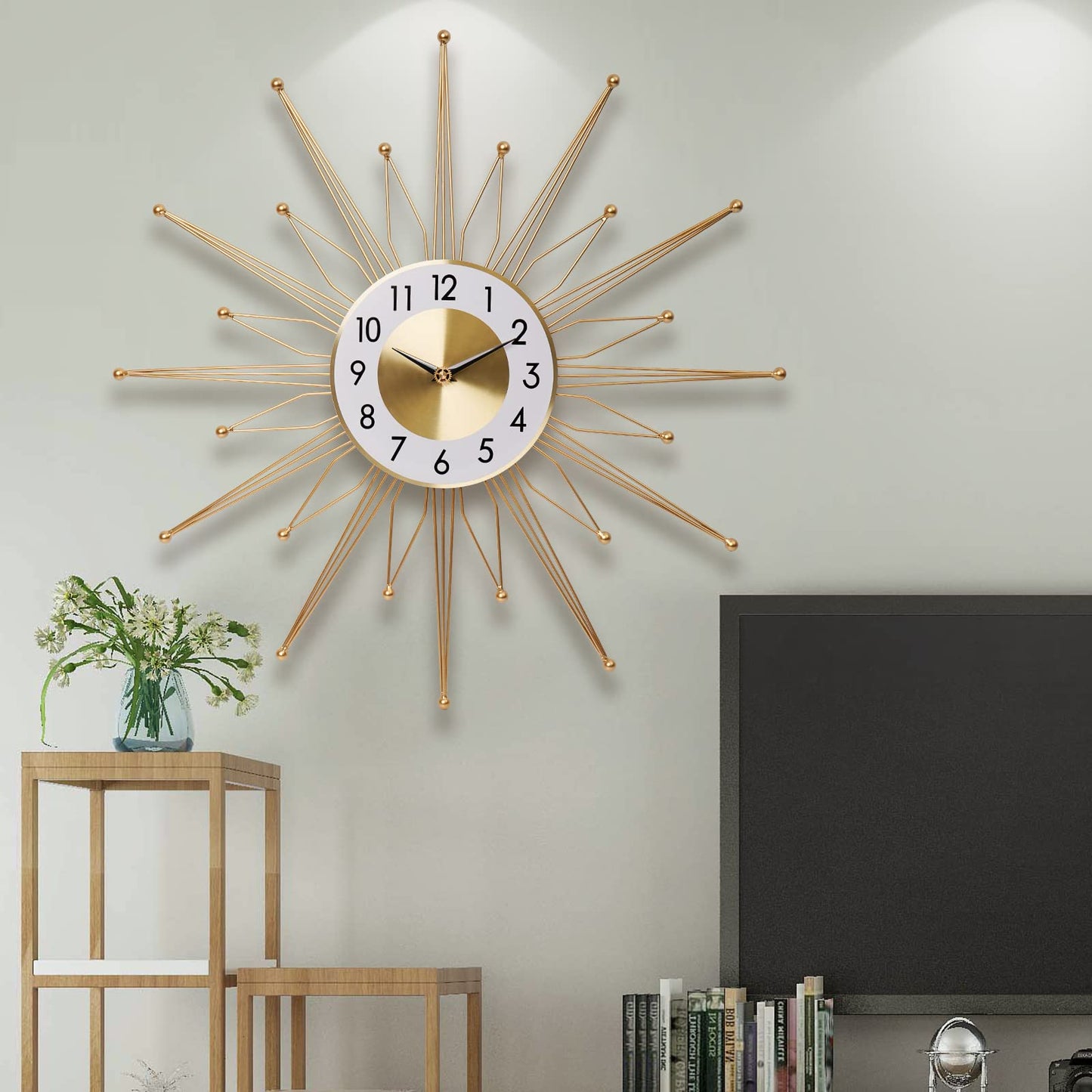 Zaptex 24-Inch Modern Silent Wall Clock