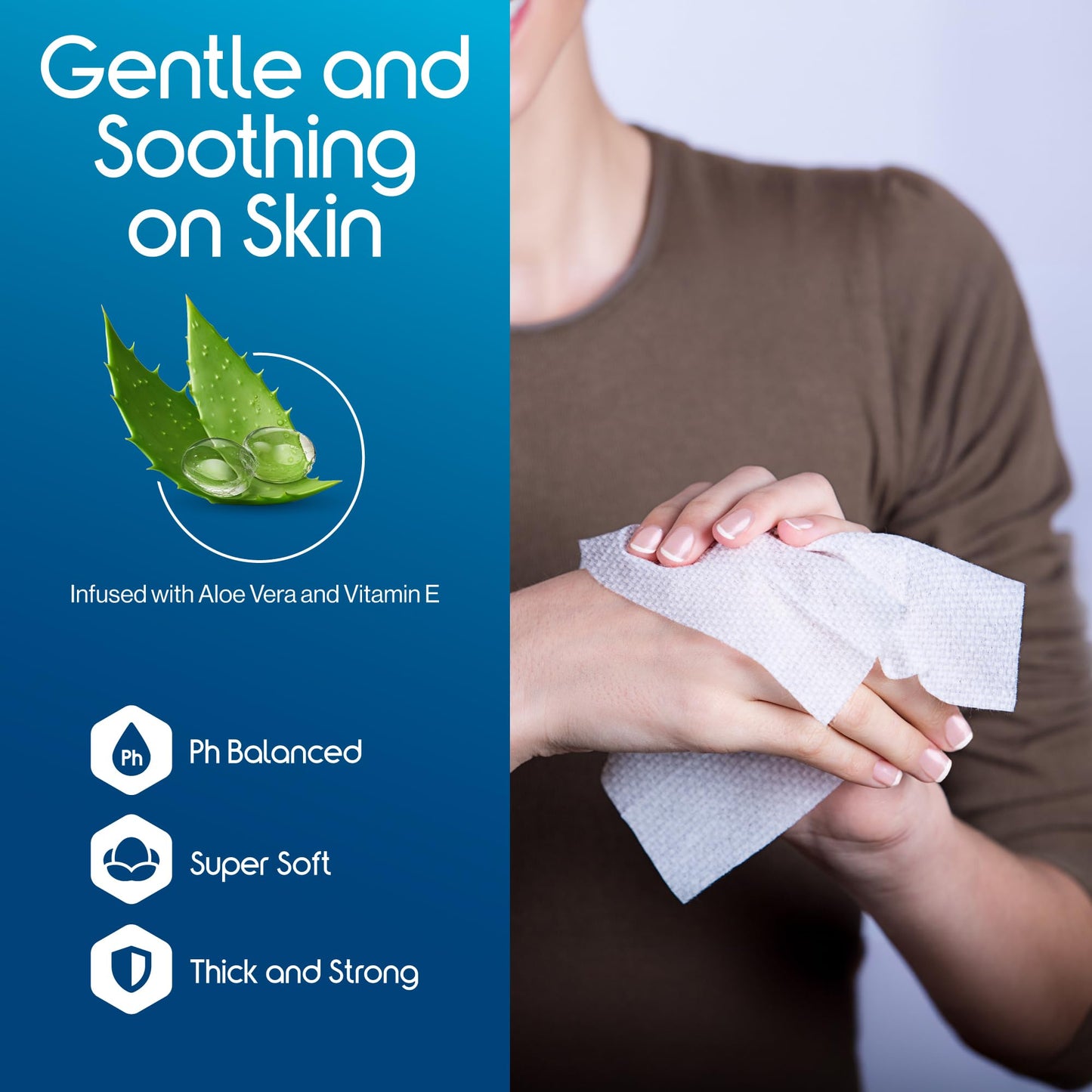 Inspire Adult Wet Wipes for Incontinence Care