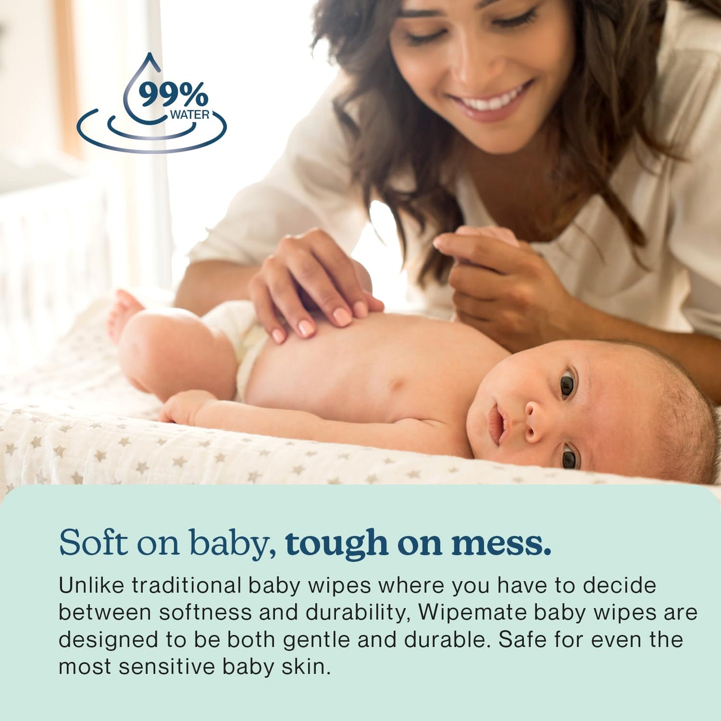 Wipemate 99% Water-Based Baby Wipes, 720-ct