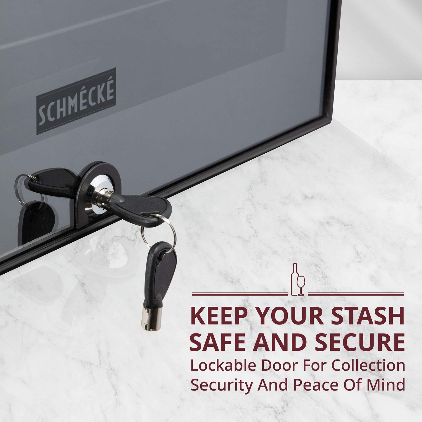 SCHMÉCKÉ 12-Bottle Wine Cooler with Digital Control