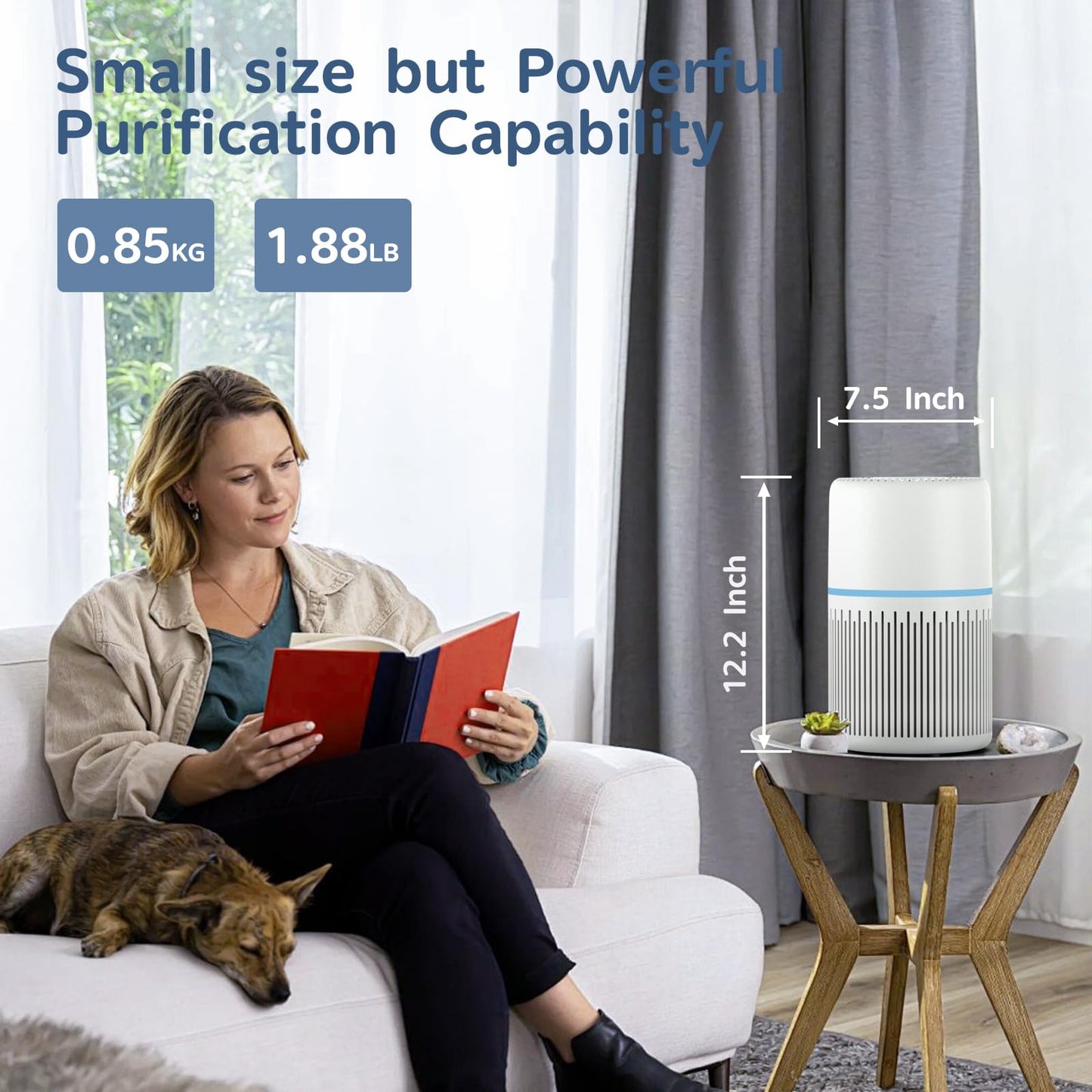 HEPA Air Purifier for Home by FRESHDEW