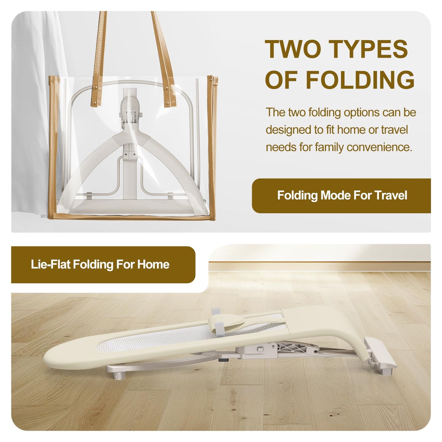 3-in-1 Portable Baby Bouncer & Rocker Chair