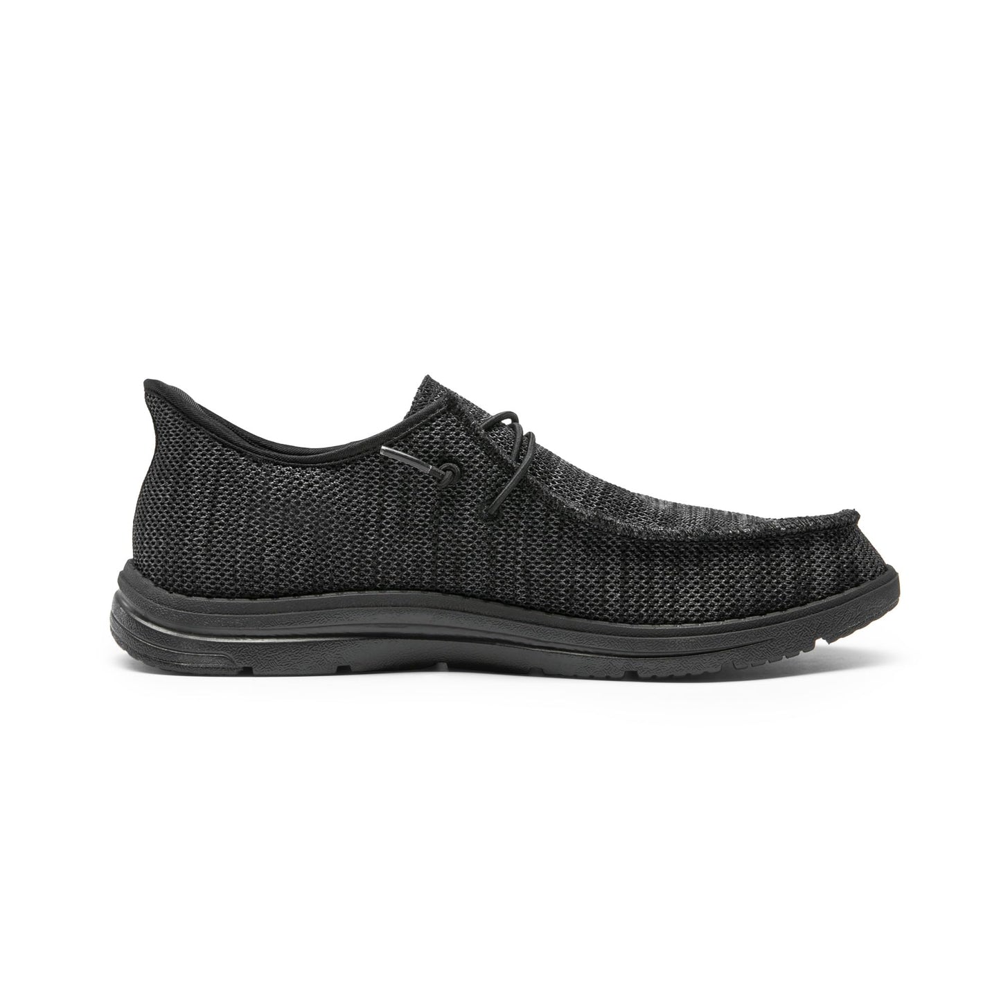 Bruno Marc Hand Free Mens Casual Loafers, Men's Stretch Lace Up Slip On Shoes, Arch Support Non Slip Barefoot Shoes for Men, Comfortable & Light-Weight,Size 9,All Black,SBLS2408M