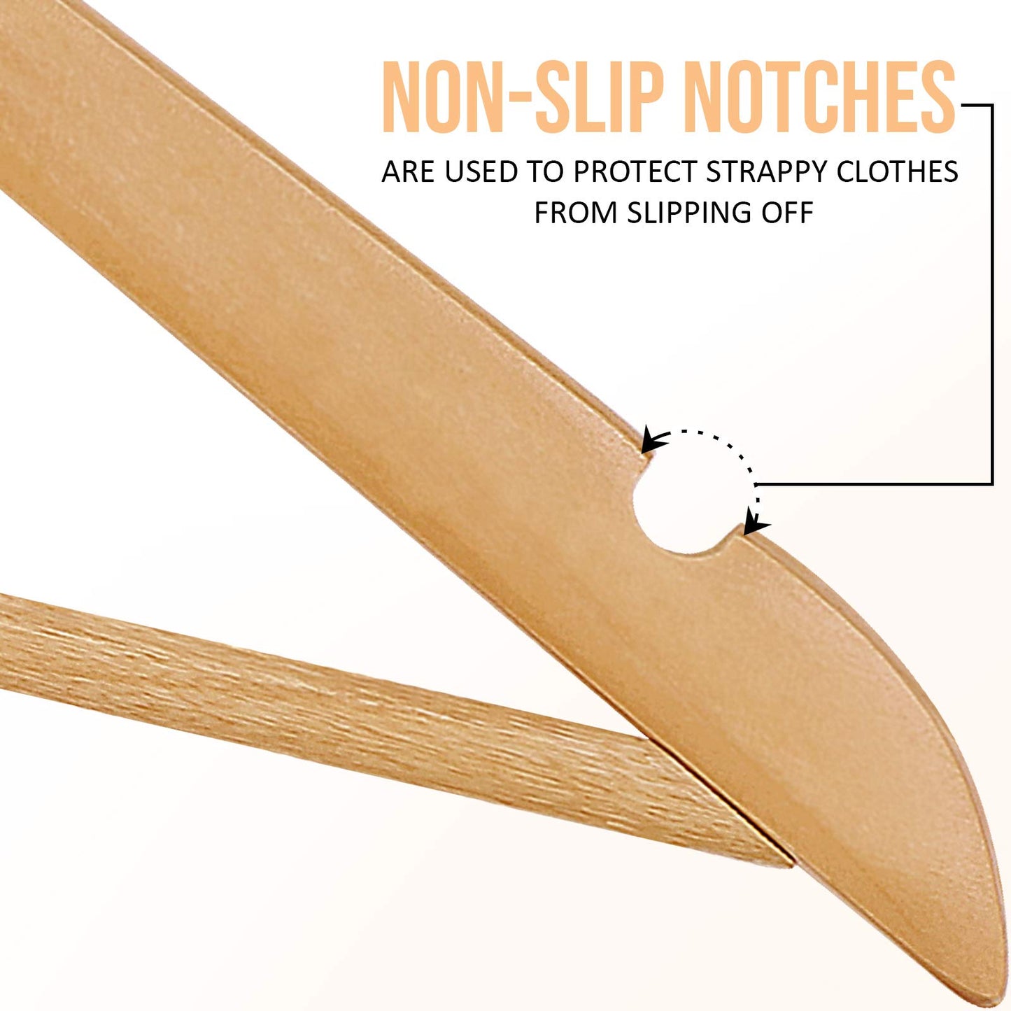 20 Pack Utopia Home Wooden Coat Hangers
