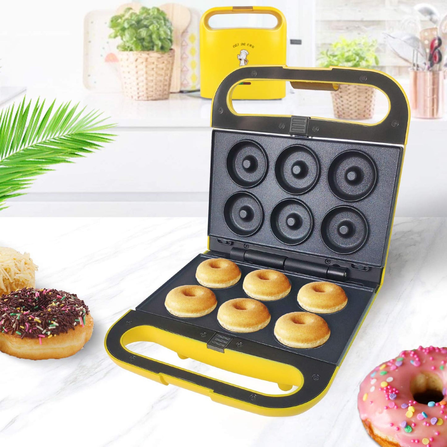 Interchangeable Baking Plates for Doughnuts and Waffles