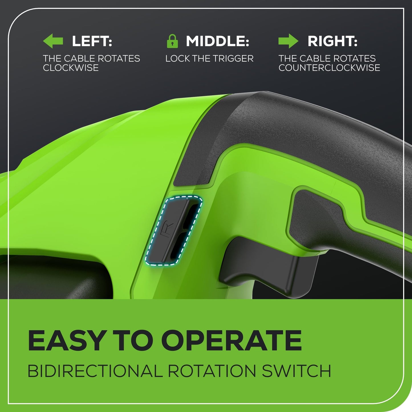 Greenworks Cordless Drain Auger with Battery & Charger