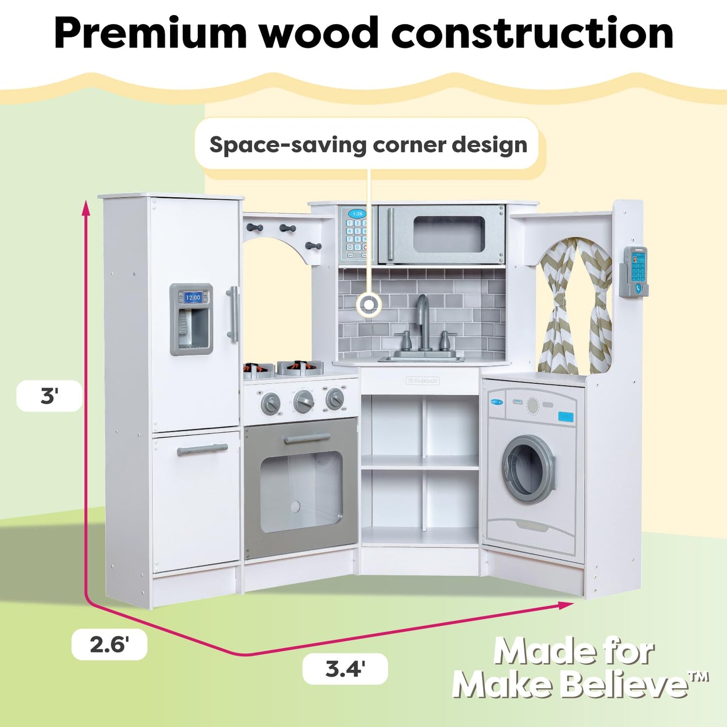 KidKraft Ultimate Wooden Play Kitchen with Lights