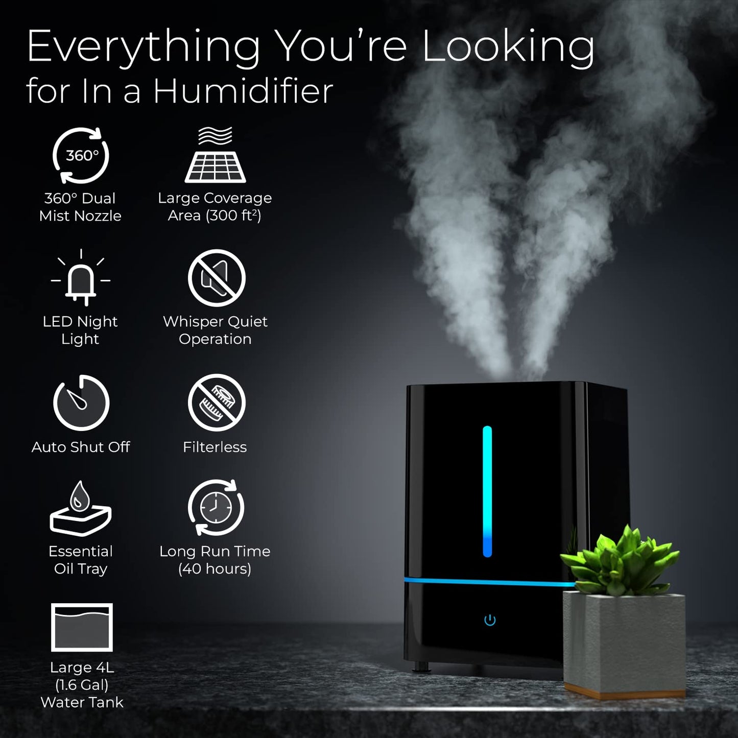 4L Everlasting Comfort Humidifier with Oil Diffuser