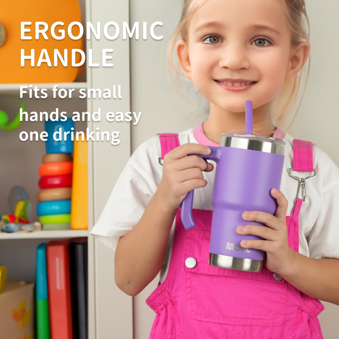 16 oz Insulated Stainless Steel Tumbler with Handle