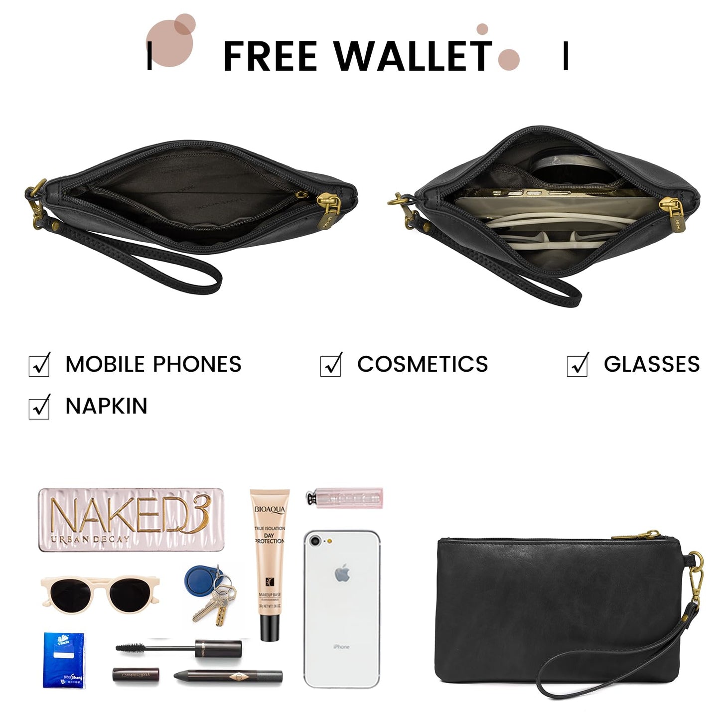 LOVEVOOK Vintage Leather Work Tote for Women