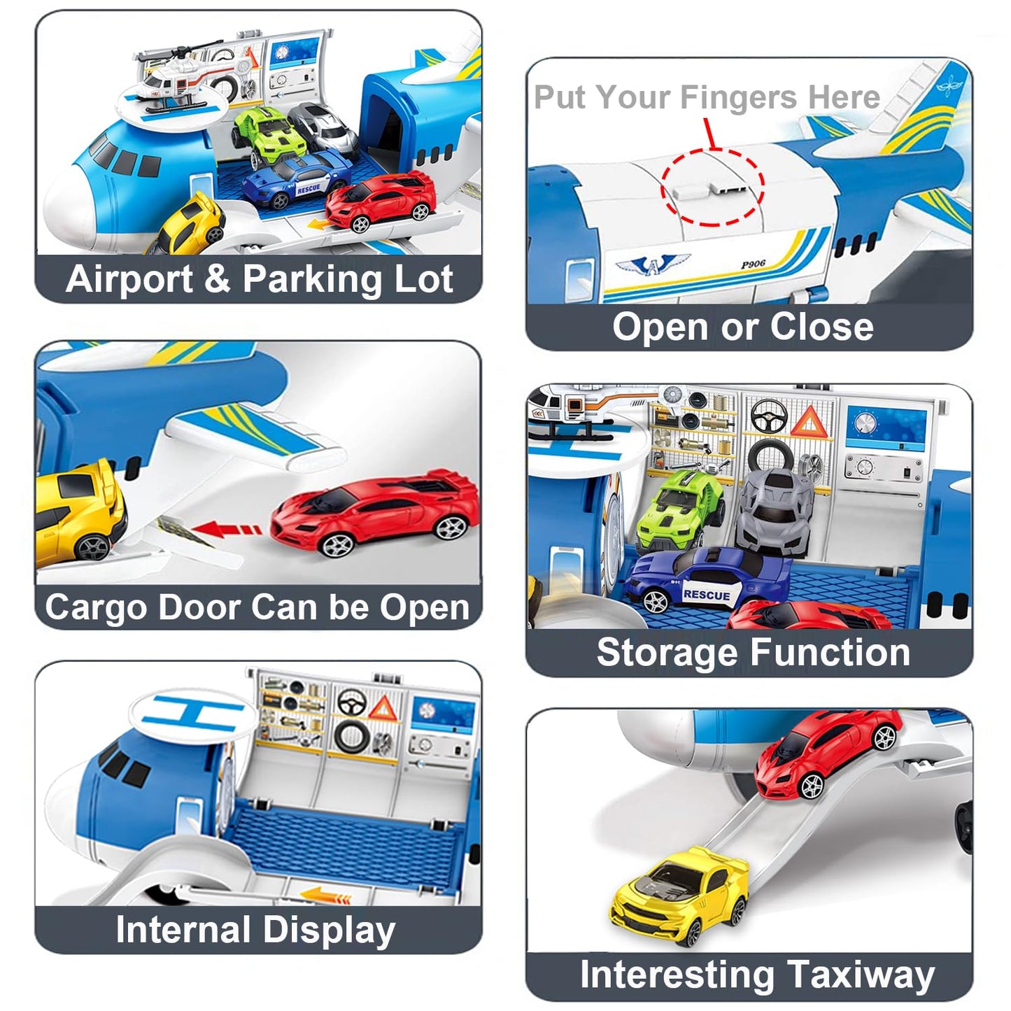 GUDEHOLO Airplane Toy for Ages 2-7